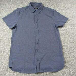 BYLT Vista Shirt Mens Medium Button Down Performance Lightweight Short‎ Sleeve